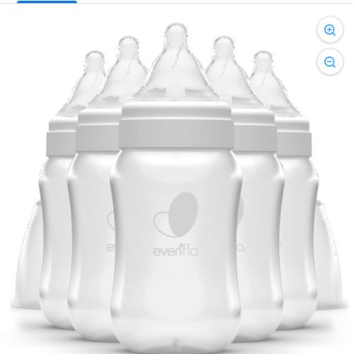 Evenflo Feeding Premium Proflo Venting Balance Plus Wide Neck Baby, Newborn and Infant Bottles - Helps Reduce Colic - 9 Ounce (Pack of 6)
