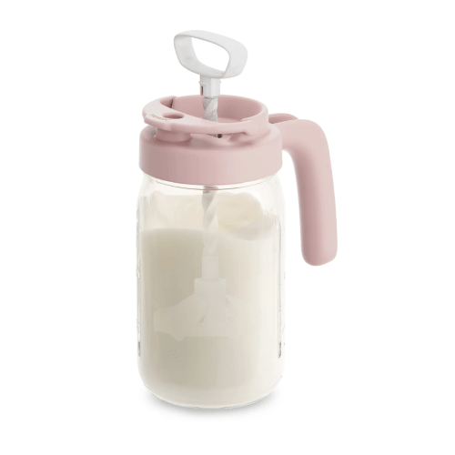 Glass Formula And Breast milk Mixing Pitcher with Mixing Handle