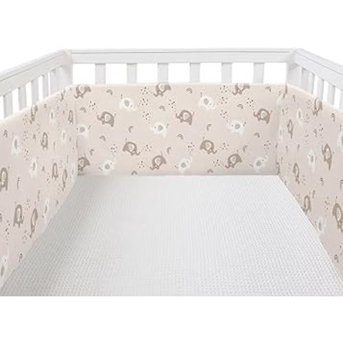 4Pcs Mesh Liner Pads for Anti-Collision, Ventilate Print Color Cushioned Pads Soft Padding (Love Elephant)