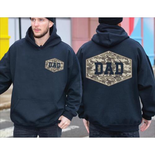 Camouflage Dad Sweatshirt, Camo Father’s Day Gift, Classic Dad Hoodie, Retro Dad Shirt, Gift For Dad,SR290