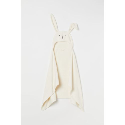 Hooded Bath Towel, White/rabbit