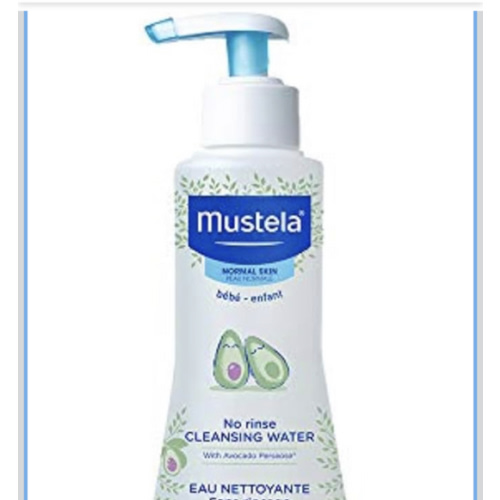 Mustela Baby Cleansing Water - No-Rinse Micellar Water - with Natural Avocado & Aloe Vera - for Baby's Face, Body & Diaper - 1 or 2-Pack - Various Sizes