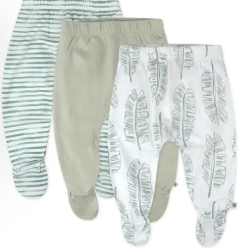 3-Pack Organic Cotton Footed Pants | Honest Baby Clothing