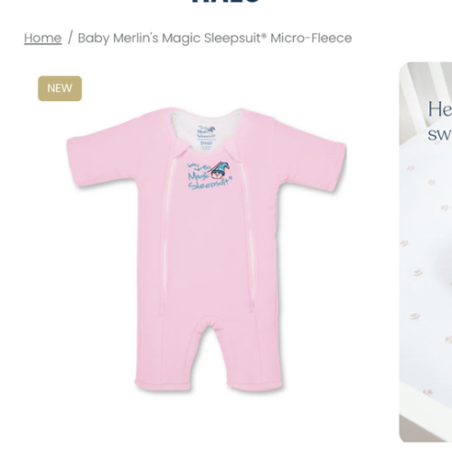 Pink Baby Merlin’s Magic Sleepsuit – Soft Microfleece Infant Sleep Solution