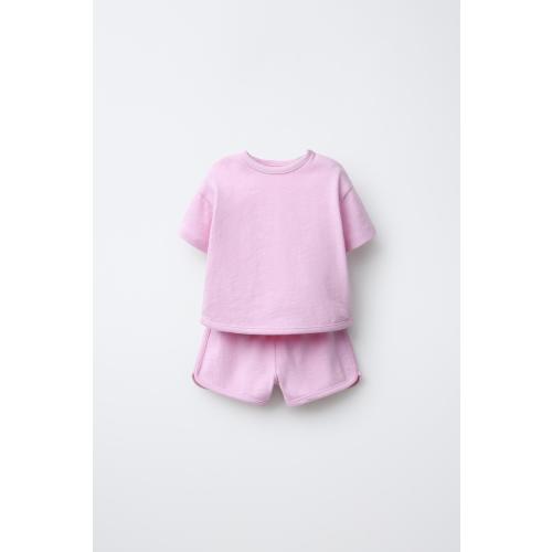 FLAME T-SHIRT AND BERMUDA SET - Pink | ZARA United States