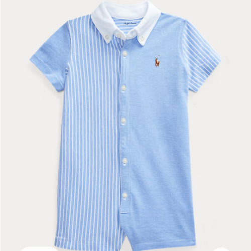 Knit Cotton Oxford Fun Shortall | Ralph Lauren