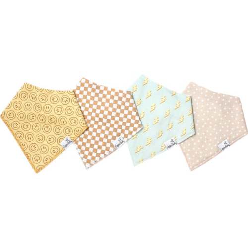 Vance Printed Bandana Bib Set, Multicolors (Pack of 4) - Copper Pearl | Maisonette