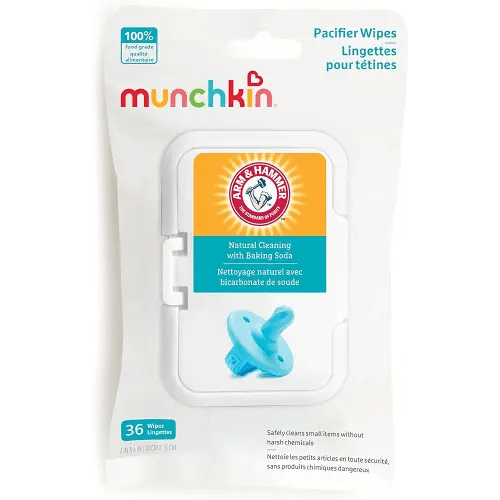 Munchkin® Arm & Hammer Pacifier Wipes - Safely Cleans Baby and Toddler Essentials, 1 Pack, 36 Wipes