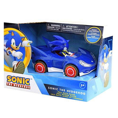 Licensed Sonic The Hedgehog Pull Back Racer Play Vehicle, 3 - 10 Yrs, 5.75" x 5.25" x 8.00", 2.89 oz