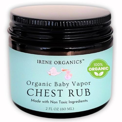 Organic Baby Vapor Chest Rub Clean Vapo Rub Made with Non Toxic Ingredients like Eucalyptus Essential Oils, Safe for All Ages, Newborns and Infants, Sick Kids Essentials