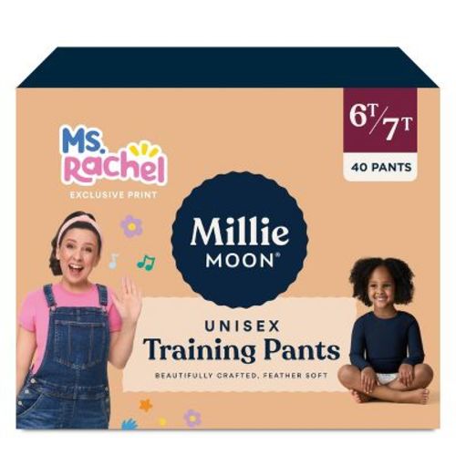 Millie Moon Ms Rachel Disposable Training Pants Size - 6T-7T 40ct: Diaper Weight Range 43 to 68 lbs