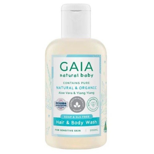 Gaia Natural Baby Hair and Body Wash 200ml