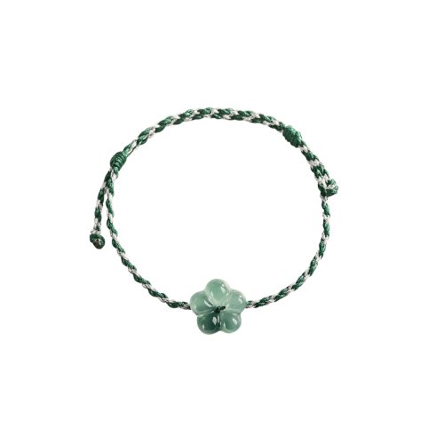 Baby | Blossom Blue Jade Flower Woven Bracelet/Anklet – seree