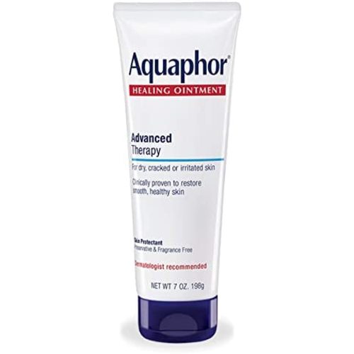 Aquaphor Healing Ointment Advanced Therapy Skin Protectant, Dry Skin Body Moisturizer, 7 Oz Tube