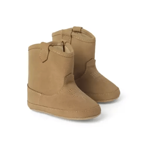Baby Tea Brown Baby Sueded Cowboy Boot by Janie and Jack