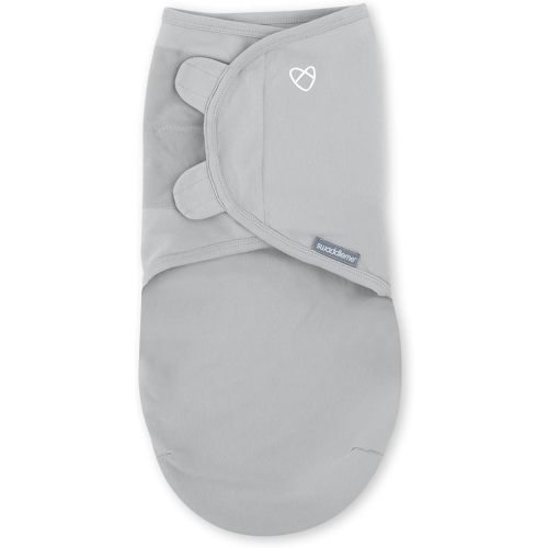 SwaddleMe by Ingenuity Original Swaddle, 100% Cotton, Improves Sleep & Calms Startle Reflex, 0-3 Months, 1.0 TOG, 3-Pack, Baby Swaddle Blanket - Criss Cross