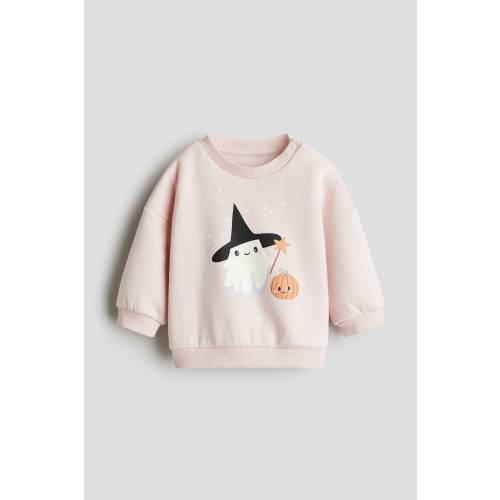PRINTED BRUSHED-INSIDE SWEATSHIRT