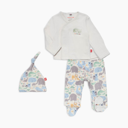Magnetic Me Organic Cotton Magnetic Wrap 3-Piece Set - Little Lovin, 0-3 M
