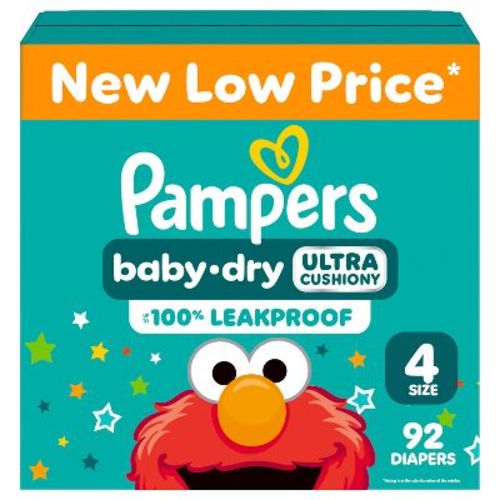 Pampers Baby Dry Diapers Super Pack - Size 4 - 92ct