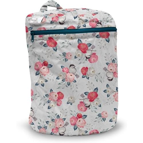 Kanga Care Wet Bag Seam Sealed Waterproof 3D Dimensional for Baby Cloth Diapers, Travel, Beach, Pool, Gym, Swim | Lily