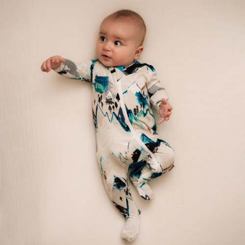 Softest Baby Pajamas- Rocky Mountains
