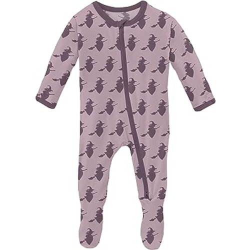 KicKee Spooky Soft Halloween Zip Footie – Cozy One-Piece Pajamas for Babies and Toddlers