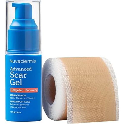 Nuvadermis Scar Care Bundle - Advanced Scar Gel & Silicone Scar Tape