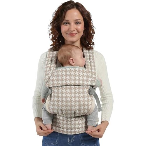 MISSWISDOM Baby Carrier Newborn to Toddler, Adjustable Toddler Carrier, Baby Holder Carrier, Kangaroo Infant Carriers with Widen Shoulder Straps, Brown Houndstooth