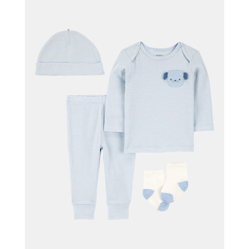 Baby 4-Piece Puppy Print Outfit Set - Blue - Carter's | Carter's
