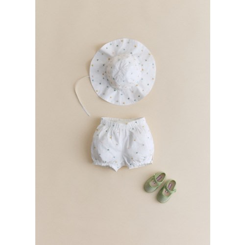 Shilah Hat - White / Multicoloured Embroidery