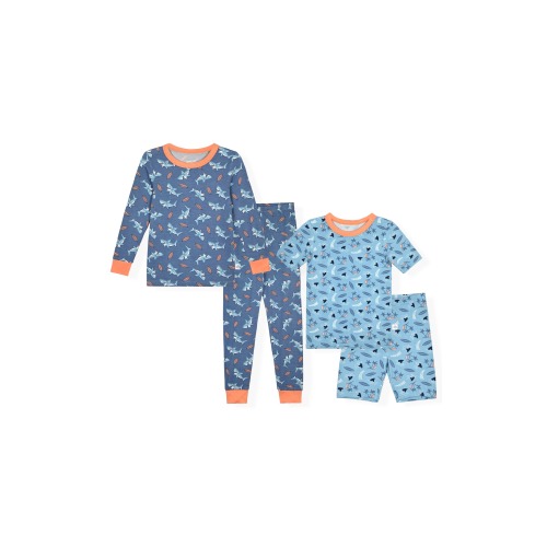 Kids' Assorted 2-Pack Print Fitted Two-Piece Pajamas