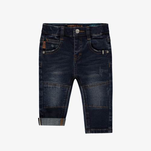 Pantalon en denim bleu foncé effet délavé, bébé - Souris Mini