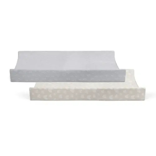 Bubba Blue Nordic 2 Pack Change Pad Cover Grey/Sand | Baby Bunting AU