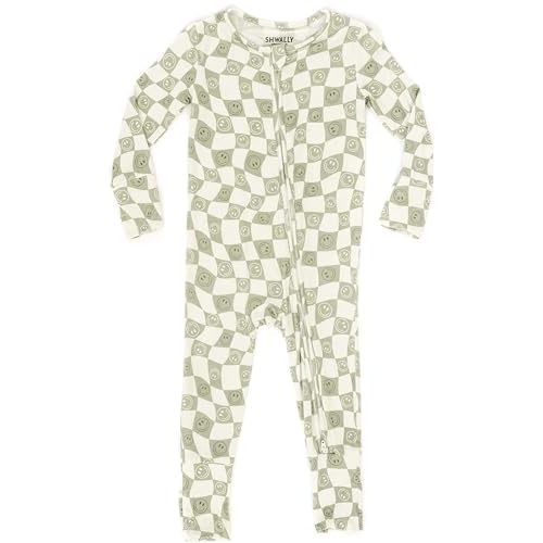 Organic Baby Bamboo Rompers with 11 Signature Prints - Infant Zipper Jumpsuits