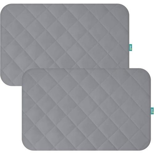 Pack and Play Sheets Fitted 2 Waterproof Mattress Protector Pad Cover