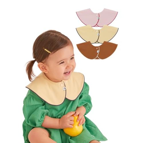 Konny Baby Bibs Set, 360 ° Rotate, Soft and Absorbent Bandana Drooling for Boys Girls baby Essentials