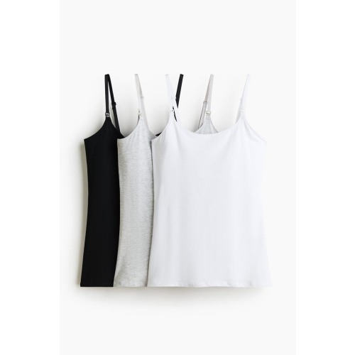 Mama 3-pack Nursing Strappy Tops, Large