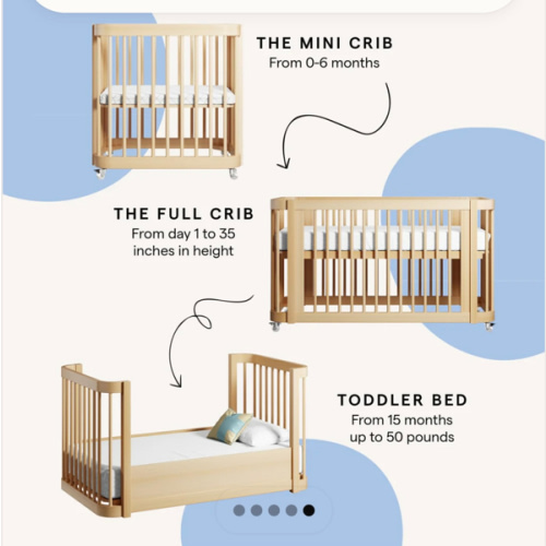 3-in-1 Wave Crib Fund (Bassinet to Crib to Bed)