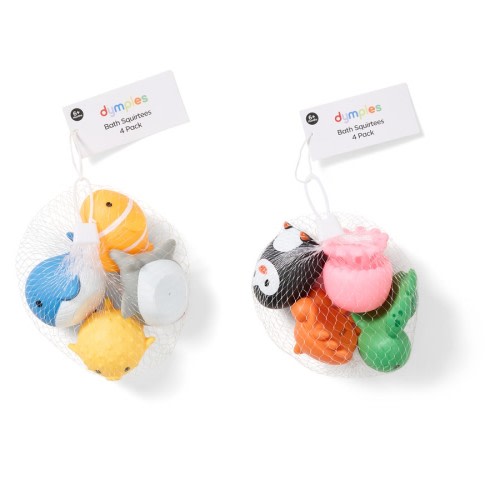 Dymples Bath Squirtees 4 Pack - Assorted*