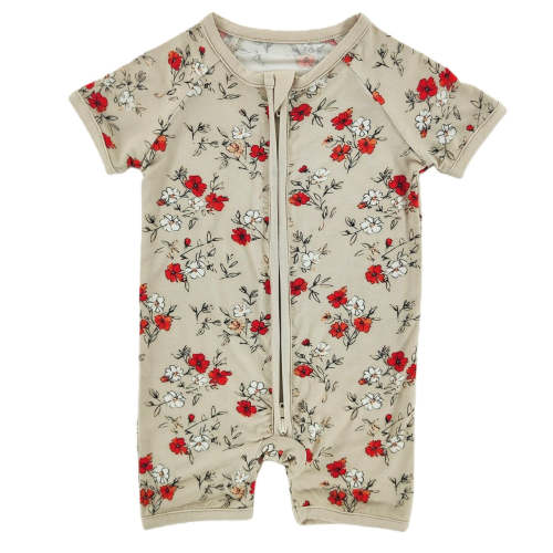 Poppy Field Bamboo Short Romper