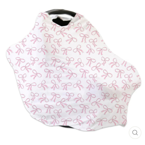 Blushing Bows Multi-Use Stretchy Car Seat & Nursing Cover