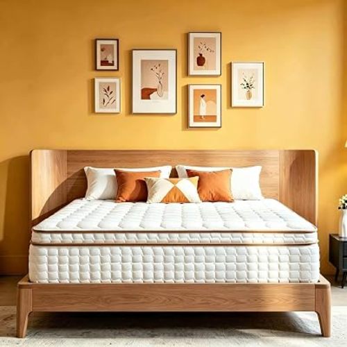 King Mattress, 12 Inch Hybrid King Size Mattress in a Box, Medium Firm Mattresses with Memory Foam & Pocket Springs, Pressure Relief, Cool Fresh Sleep, Enhanced Edge Support, 80" x 76"