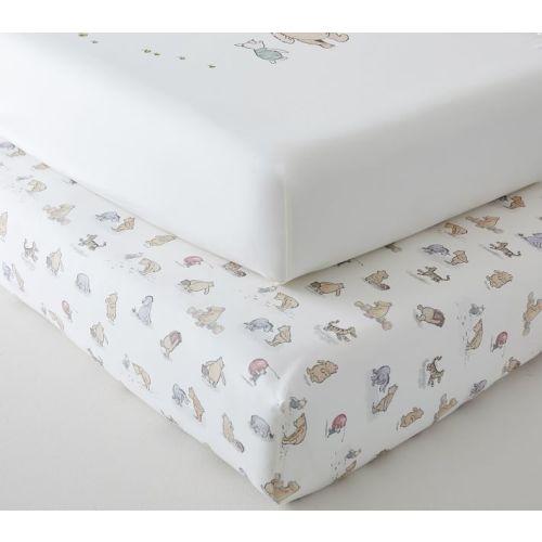 Disney's Winnie the Pooh Organic Crib Fitted Sheet Bundle - Set of 2
