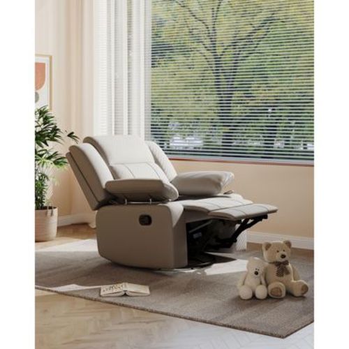 TYBOATLE Modern Swivel Glider Recliner Chair – Upholstered Rocking Armchair for Nursery & Living Room