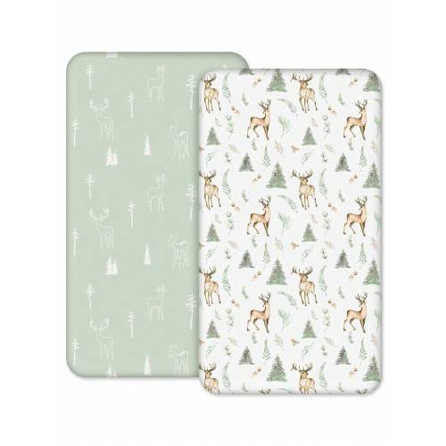 GLLQUEN BABY 2pcs Baby Crib Sheets, Unisex For Infants & Toddlers, Soft Microfiber Material, Size 47x24x6 Inches, Oeko-Tex Certified | SHEIN USA