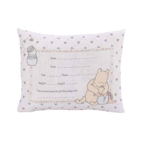 Disney 11" x 4" Ivory, Blue Microfiber Decorative Pillow
