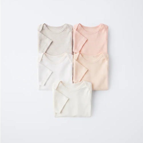 FIVE-PACK SHORT SLEEVE BODYSUITS WITH LABEL - Orange | ZARA United States