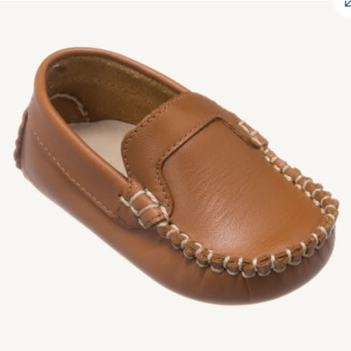 Elephantito Baby Moccasin - Natural Leather
