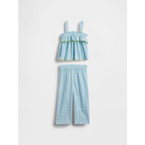 Baby & Toddler Lemon Gingham Outfit Set
