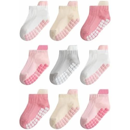 Non-slip Toddler Ankle Cotton Grip Socks Unisex 6M-5T